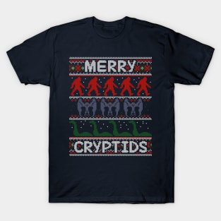 Merry Cryptids Ugly Sweater T-Shirt